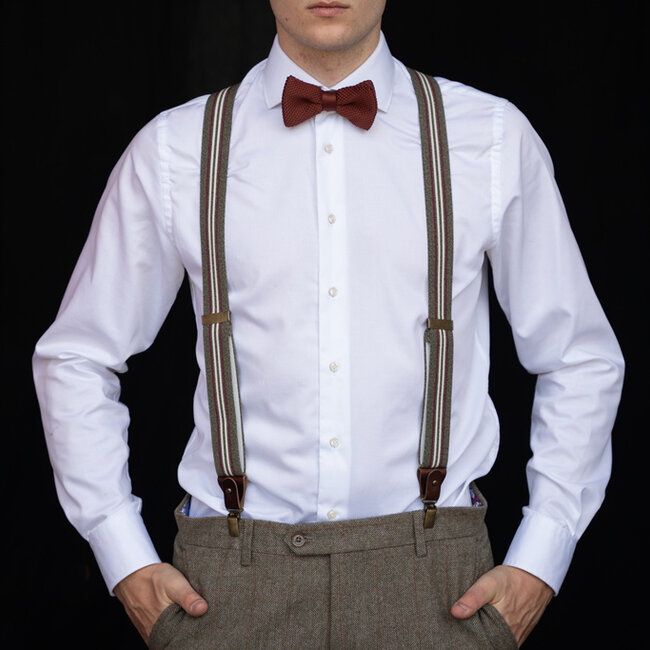 Sir Redman Dock Worker Suspenders | for Men | Green | Traditional braces
