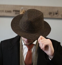 Denholm Harris Tweed Fedora Brown