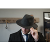 Denholm Harris Tweed Fedora Noir HB