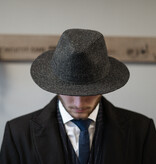 Denholm Harris Tweed Fedora Black HB