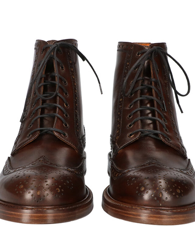 Handbemalte Thomas Schuhe Braun