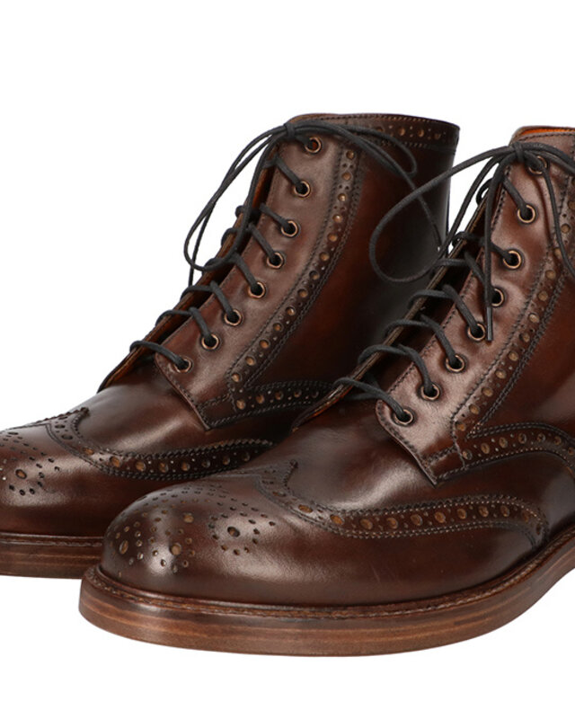 Handbemalte Thomas Schuhe Braun