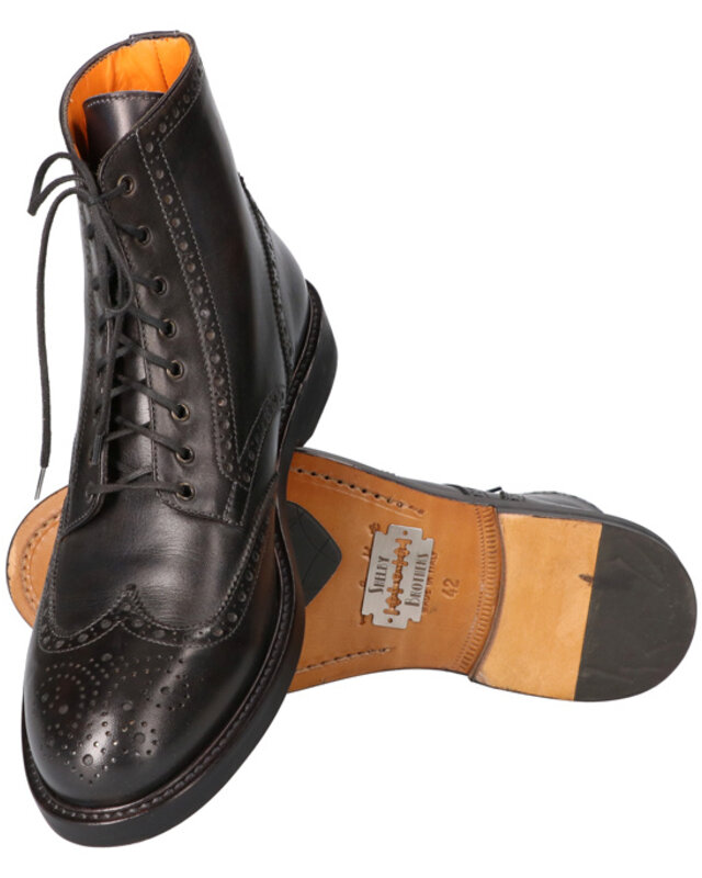 Chaussures Thomas peintes à la main Noir