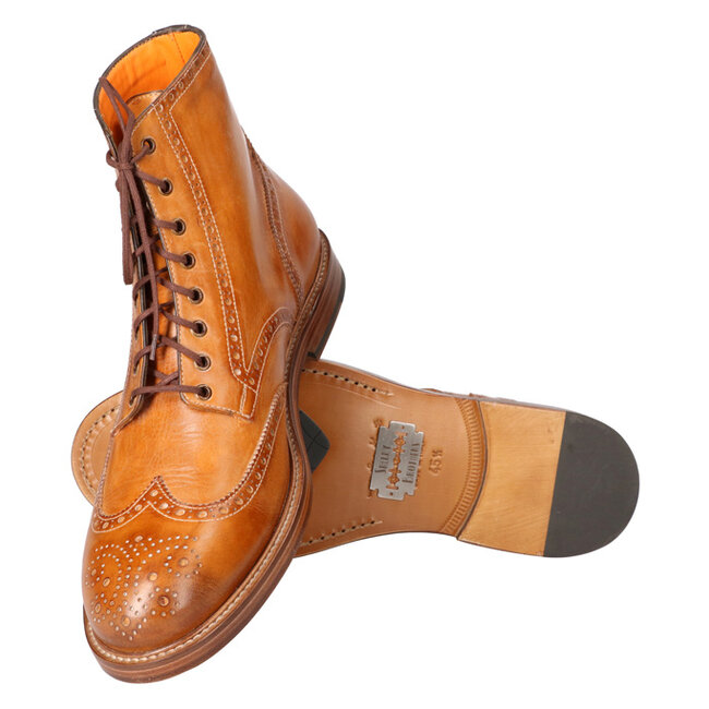 Zapatos Arthur pintados a mano Marrón claro