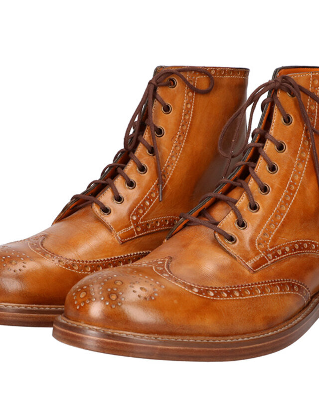 Hand-painted Arthur Shoes Light Brown