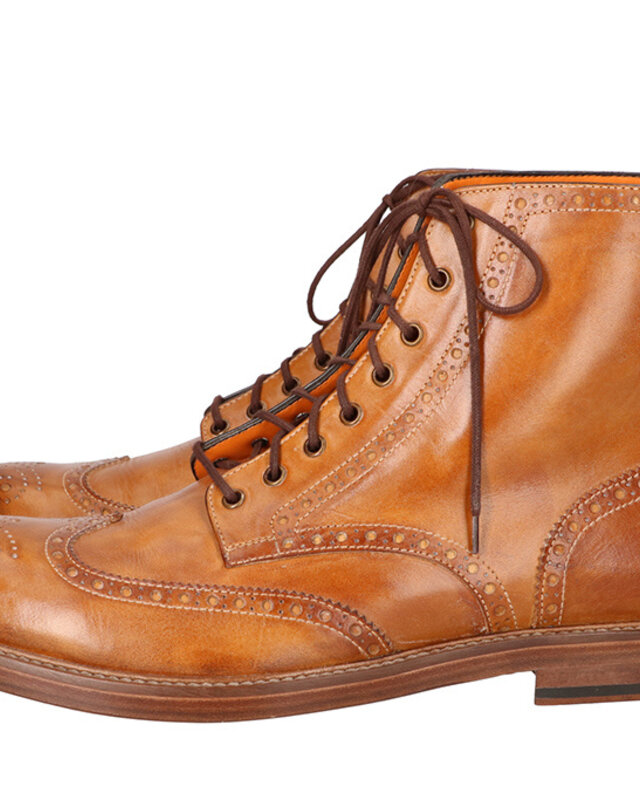 Chaussures Arthur peintes à la main Marron clair