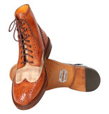 Handbemalte Arthur Schuhe Cognac Beige