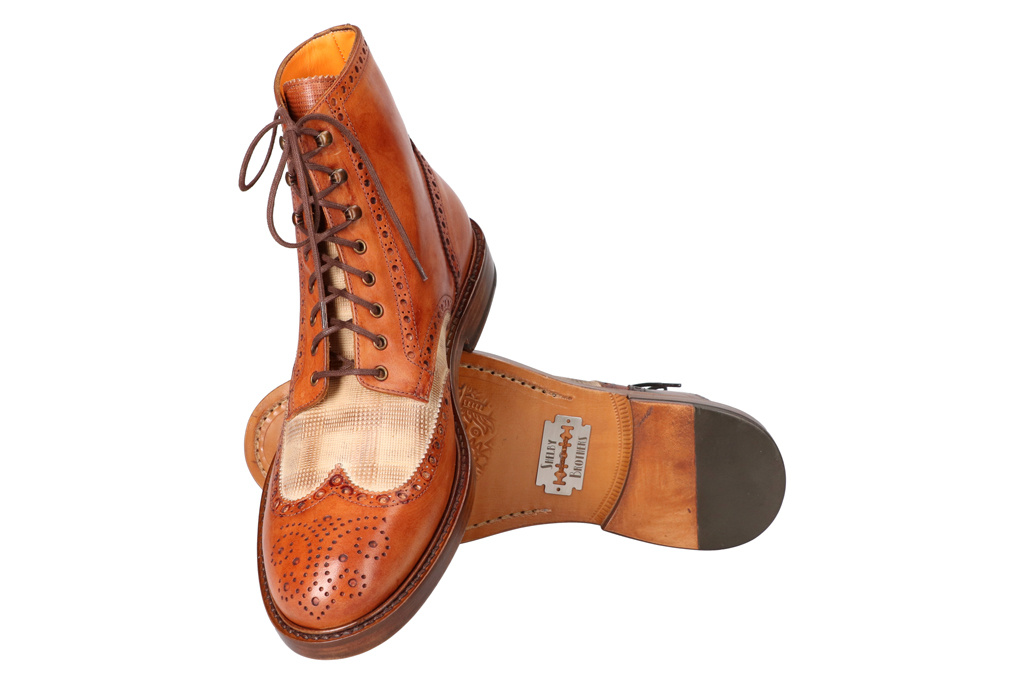 Hand-painted Arthur Shoes cognac beige