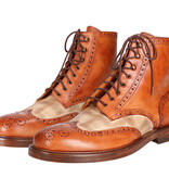 Hand-painted Arthur Shoes cognac beige