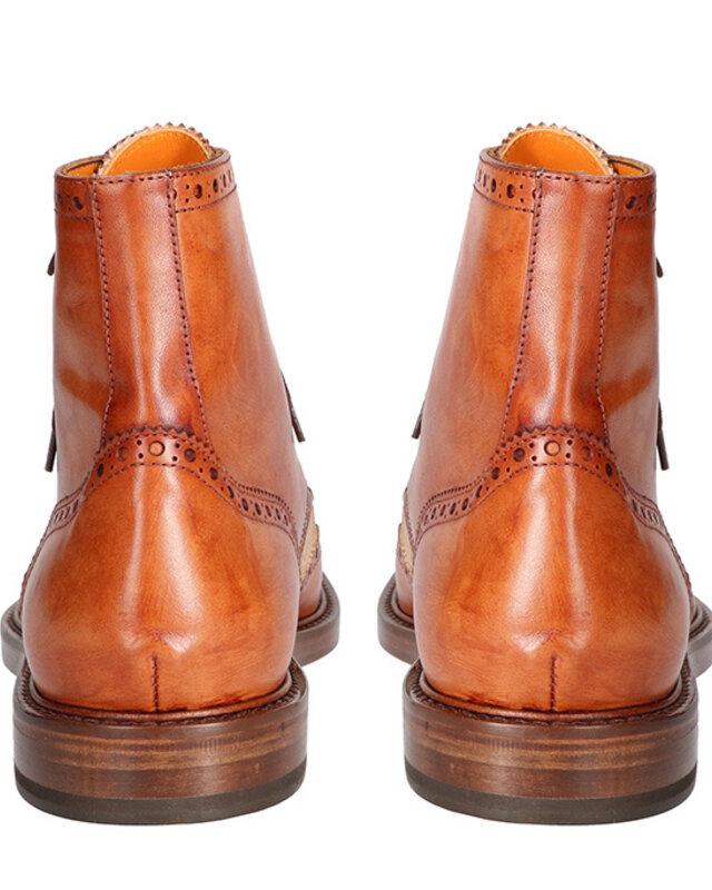 Chaussures Arthur peintes à la main Cognac Beige