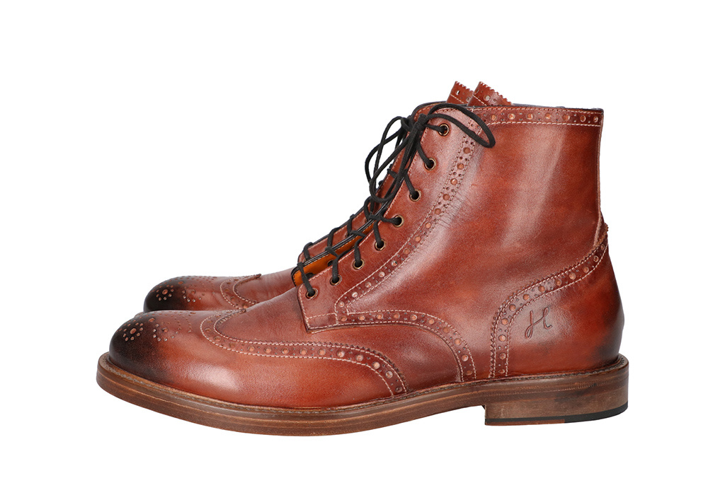 Hand-painted John Shoes Brown