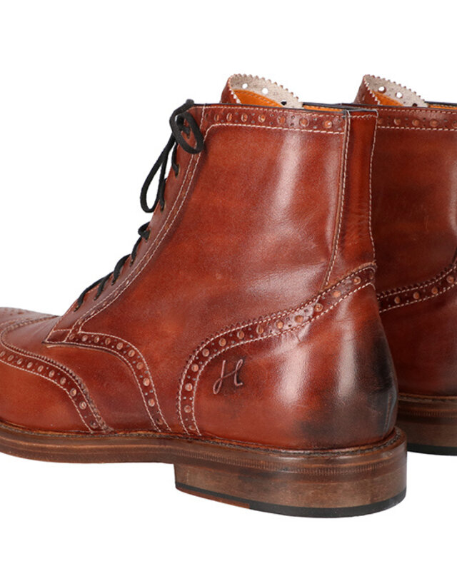 Handbemalte John-Schuhe Braun