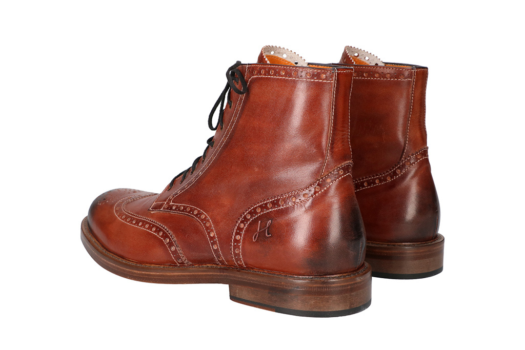 Hand-painted John Shoes Brown