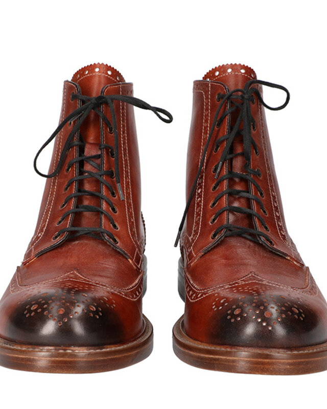 Handbemalte John-Schuhe Braun