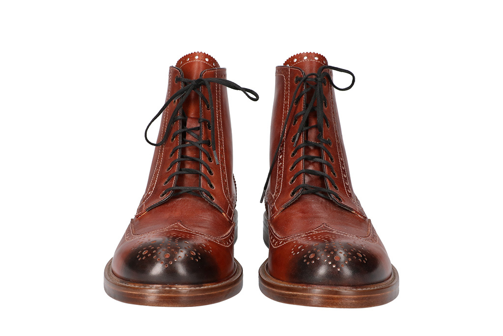 Hand-painted John Shoes Brown