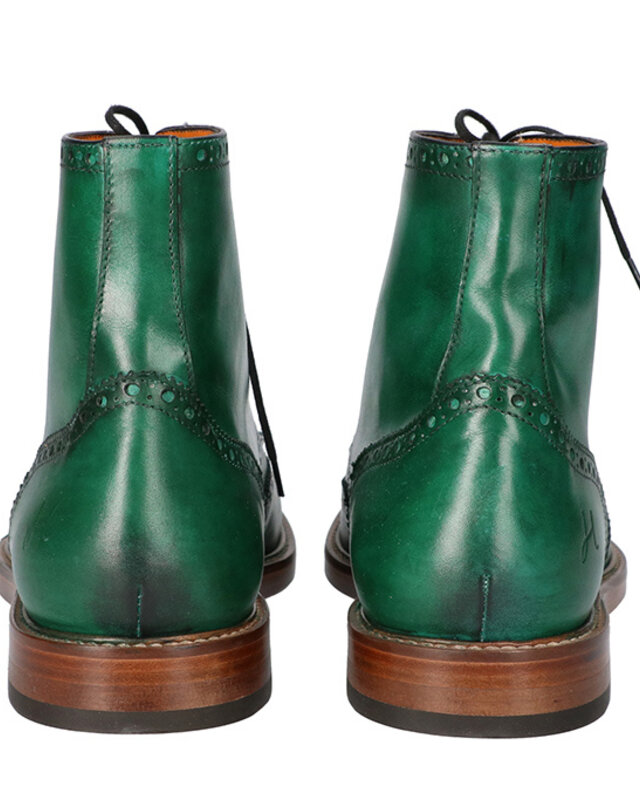 Handbemalte Isiah-Schuhe Grün
