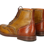 Handbemalte Jeremiah Schuhe oliv-cognac