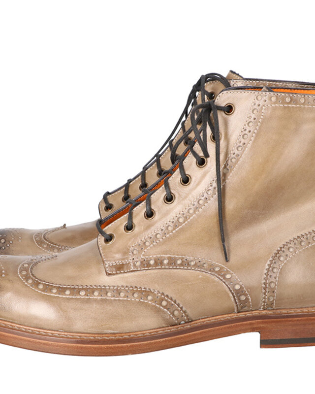 Handbemalte Finn Schuhe Taupe