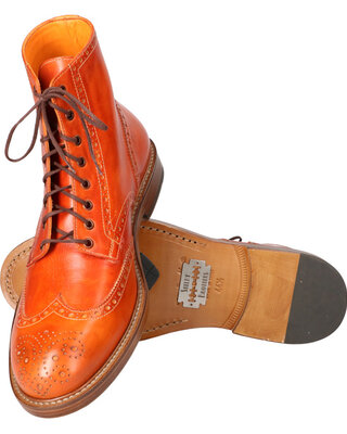 Hand-painted Arthur Shoes Orange