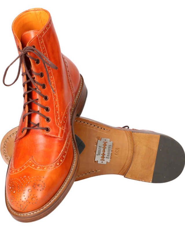 Zapatos Arthur pintados a mano Naranja