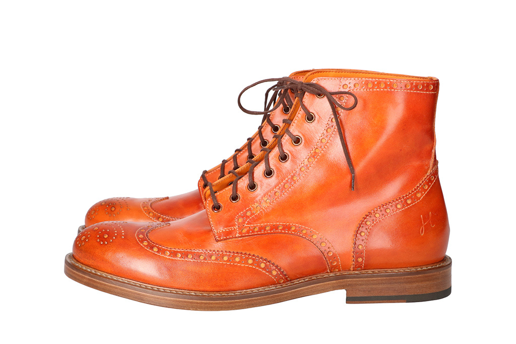 Hand-painted Arthur Shoes Orange