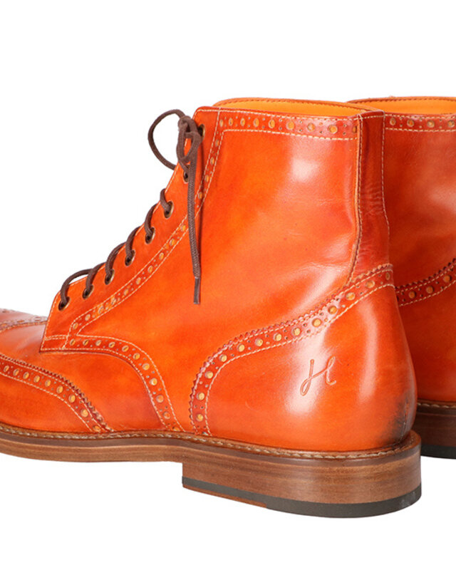 Zapatos Arthur pintados a mano Naranja