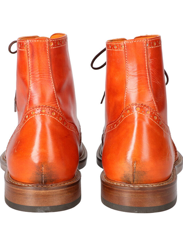 Handbemalte Arthur -Schuhe Orange