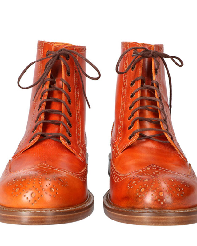 Zapatos Arthur pintados a mano Naranja