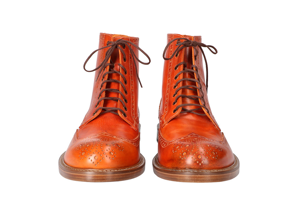 Hand-painted Arthur Shoes Orange