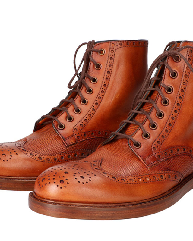 Handbemalte Finn Schuhe Braun