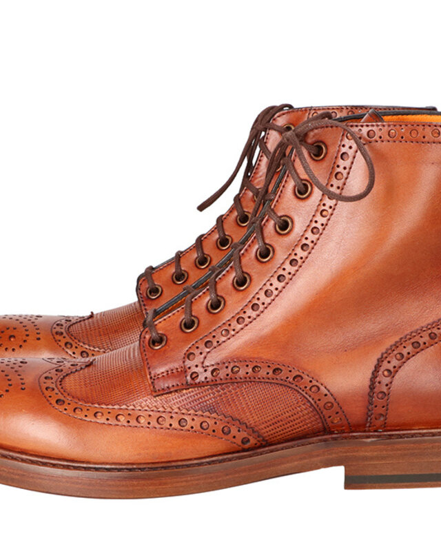 Handbemalte Finn Schuhe Braun