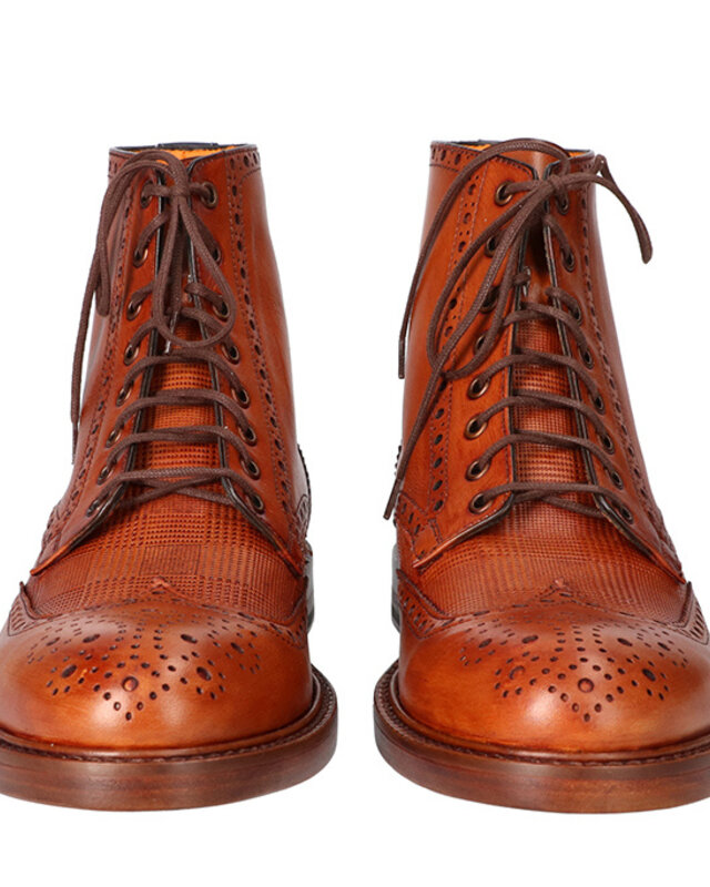 Handbemalte Finn Schuhe Braun