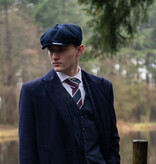 Sir Redman Cravate Rasmus | bleu marine/rouge bordeaux | Cravate élégante pour homme