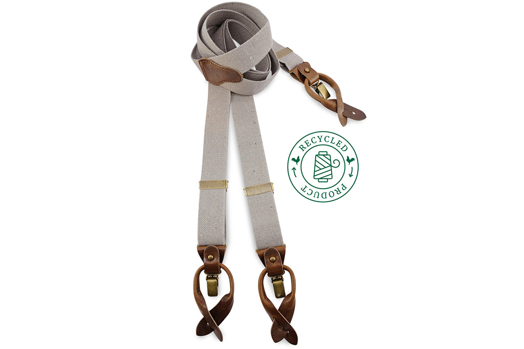 Sir Redman Traditional suspenders for men  - Sir Redman Combi Pack Kealan Recycled