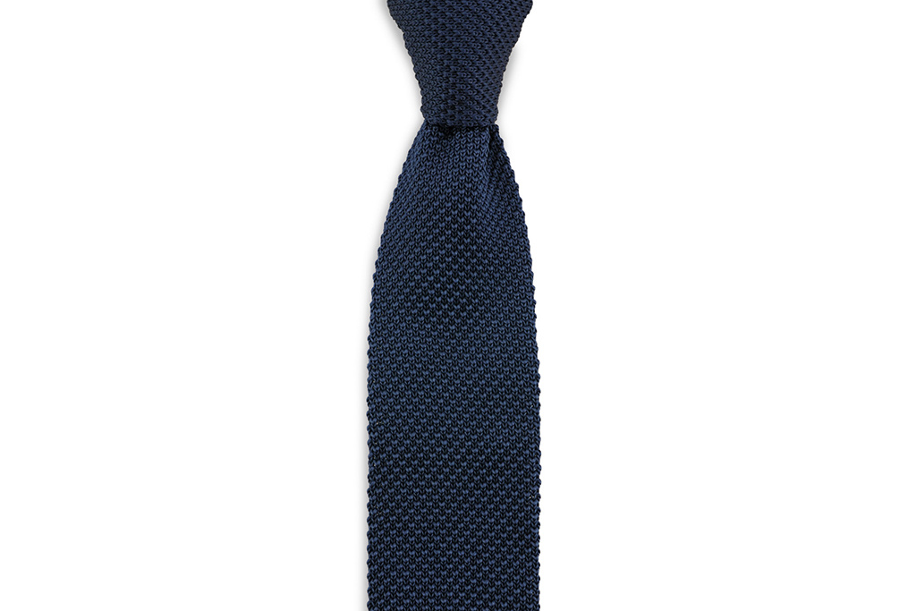 Sir Redman gestrickt Krawatte Blau