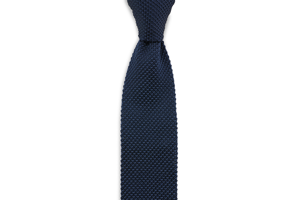 Sir Redman knitted Tie Blue