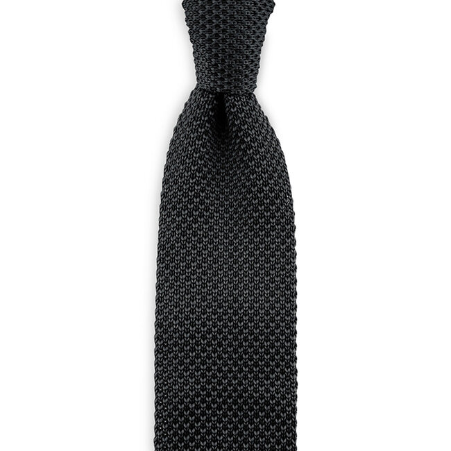 Sir Redman Cravate de luxe | Noir | Tricotée | Cravate élégante pour homme