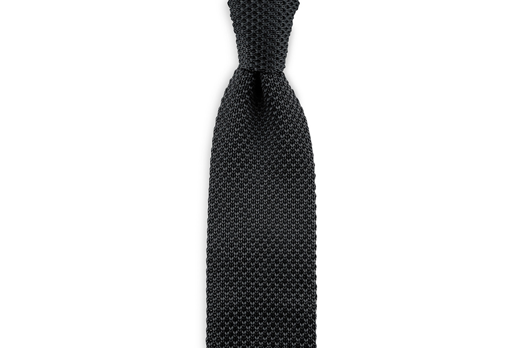 Sir Redman corbata de punto Negro