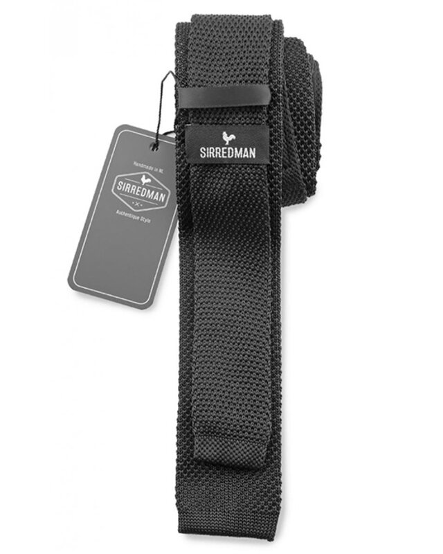 Sir Redman Corbata de lujo | Negro | Punto | Corbata elegante para hombres