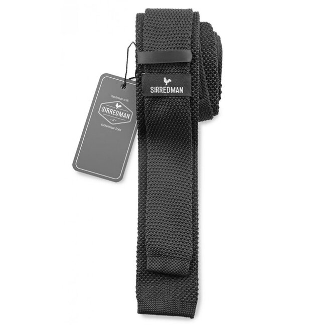 Sir Redman Cravate de luxe | Noir | Tricotée | Cravate élégante pour homme