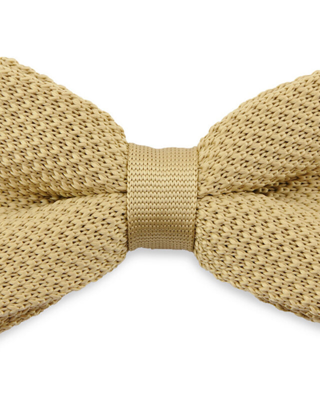 Sir Redman Nœud papillon de luxe | Couleur sable | Tricoté | Nœud papillon élégant pour homme