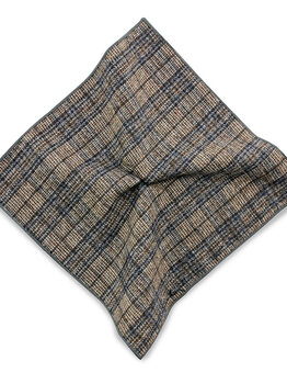 Sir Redman Daniel tweed Mouchoir bleu marron