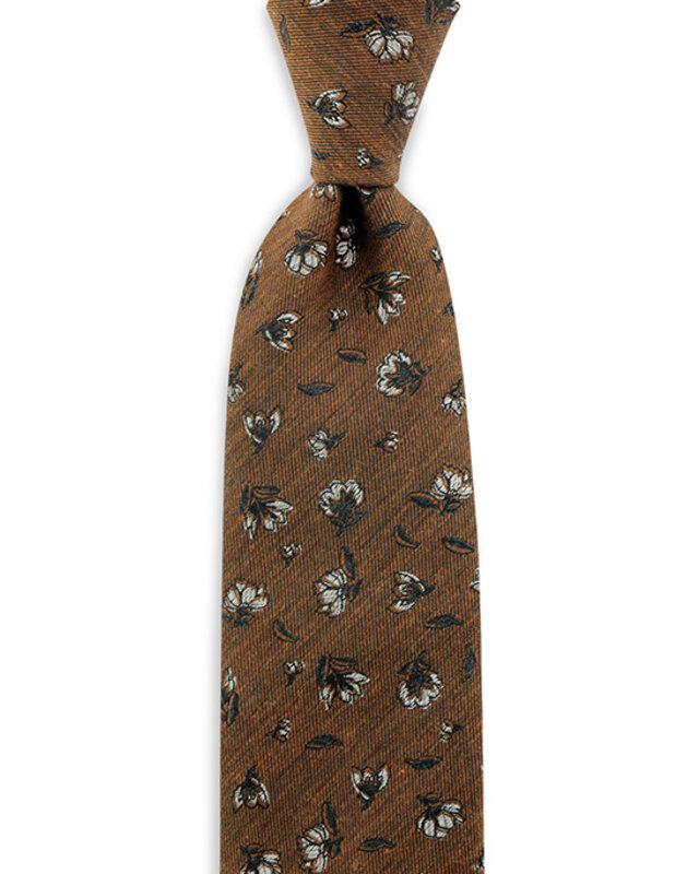 Sir Redman Cravate Flower Finesse | Marron | Cravate élégante pour hommes