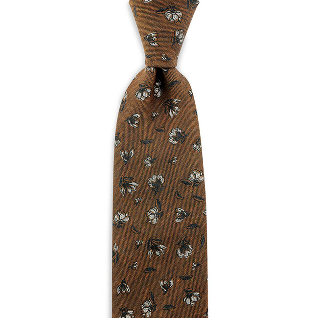 Sir Redman Corbata Flower Finesse | Marrón | Corbata elegante para hombre