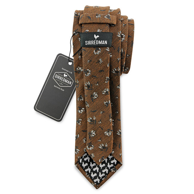 Sir Redman Corbata Flower Finesse | Marrón | Corbata elegante para hombre