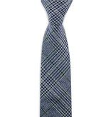 Sir Redman Corbata Tweed | Azul/verde | Lana Tweed | Corbata elegante para hombre