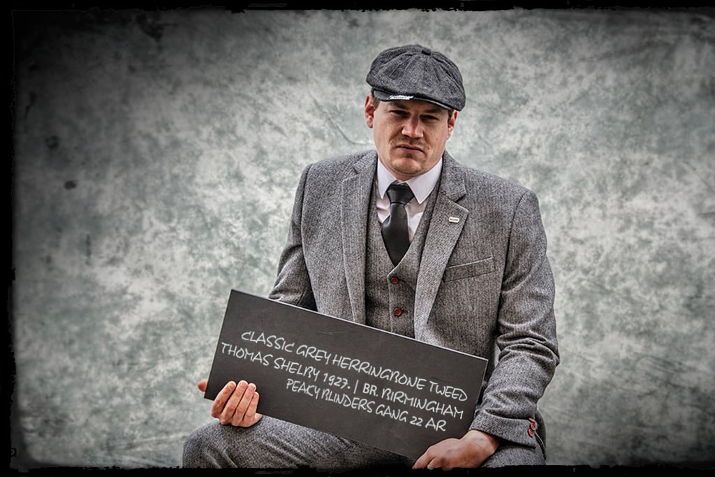 Grijze Peaky Blinders pakken