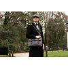 Freddie - Tweed Messenger Bag - Grey/Black