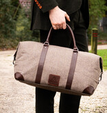 Birmingham - Bolsa de lona de tweed - Marrón