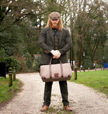 Birmingham - Bolsa de lona de tweed - Marrón